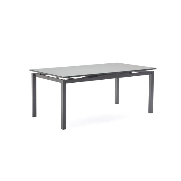 Tmavě šedý rozkládací zahradní stůl pro 8-10 osob Ezeis Zephyr, délka 180/240 cm
