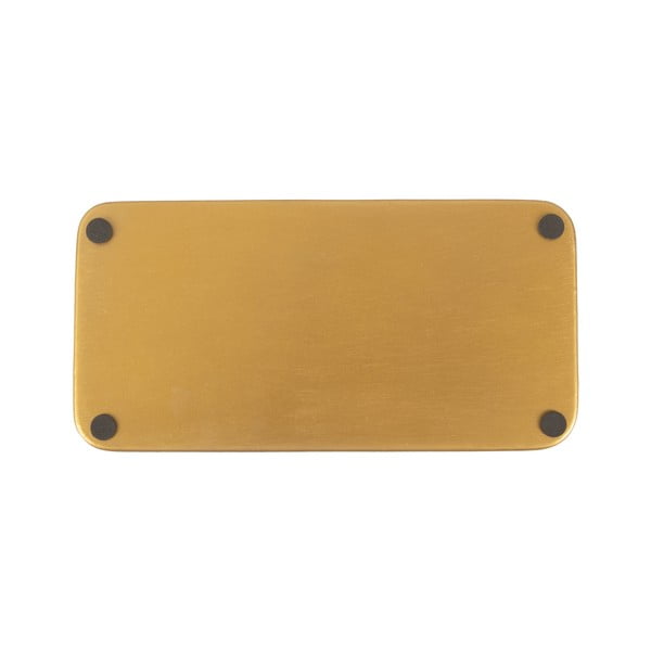 Must ja kuldne metallist kandik, 13 x 25 cm, pidulik - PT LIVING-image-2