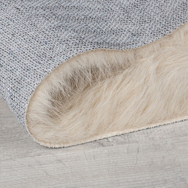 Kreem sünteetiline karusnahk vaip 160x230 cm Waffle Faux Fur - Flair Rugs-image-3