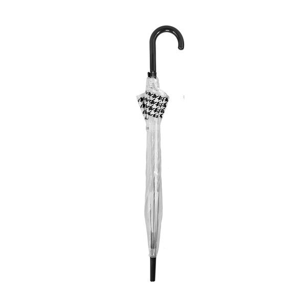 Transparentní větruodolný holový deštník s automatickým otevíráním Ambiance Dog Stooth, ⌀ 84 cm-image-1