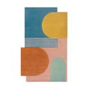 Sinine käsitsi kootud villane vaip 150x240 cm Lozenge Bright Multi - Flair Rugs