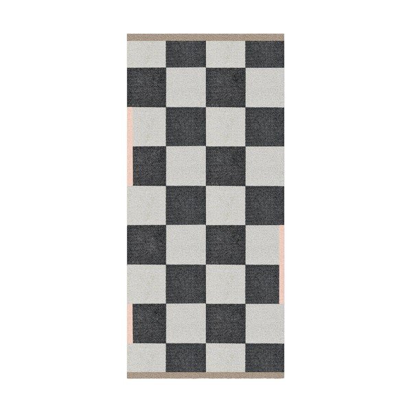 Must-valge pestav vaip 70x150 cm Square - Mette Ditmer Denmark