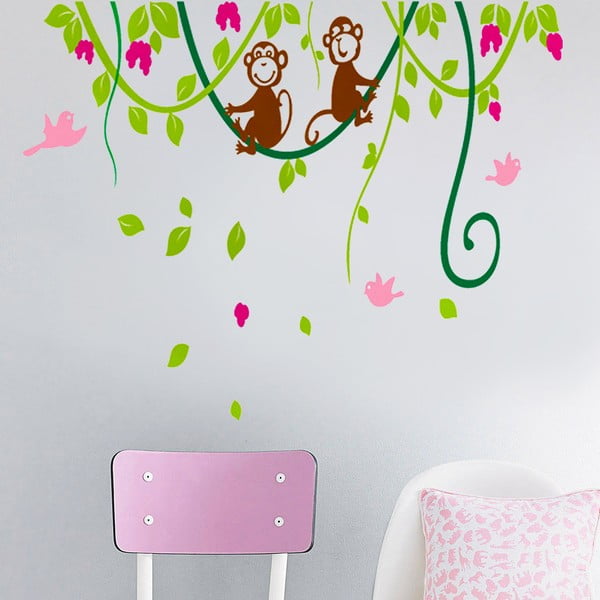 Samolepka na stěnu Opice, 60x90 cm