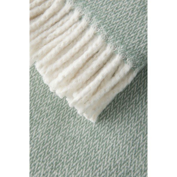 Roheline pleed puuvilla seguga 140x180 cm Espiga – Euromant-image-1