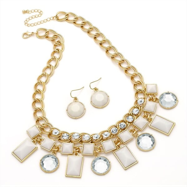 Set náhrdelník a náušnice Kara Creme