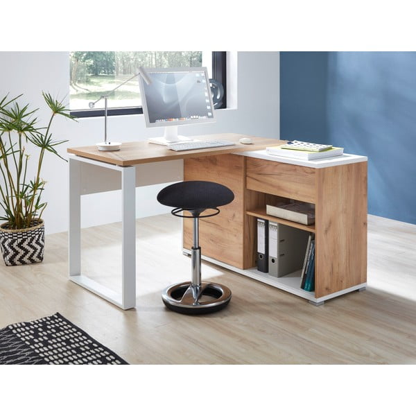 Töölaud tammepuust 120x117 cm Lioni - Germania-image-2