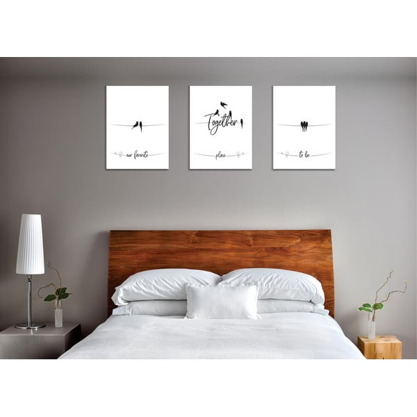 Maalid 3 tk komplektis 30x40 cm - Wallity-image-2