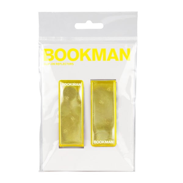 Žlutá magnetická připínací odrazka Bookman