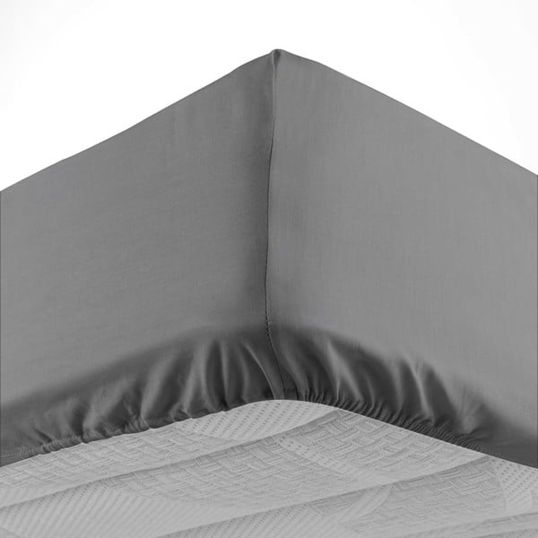 Antratsiitne puuvillane voodipesu 180x200 cm Lina - douceur d'intérieur-image-3