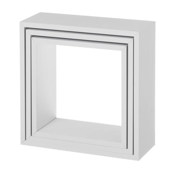 Valged riiulid 3-st komplektis - Casa Selección-image-4