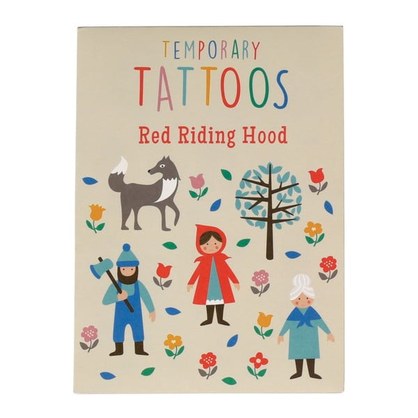 Sada tetování s motivem Červené Karkulky Rex London Red Riding Hood