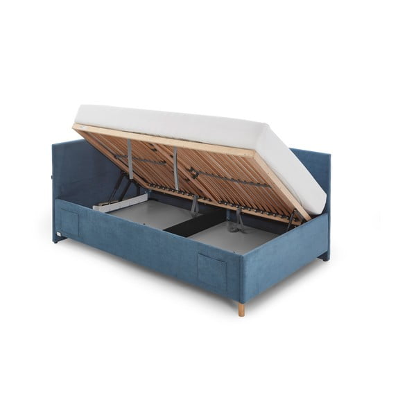 Sinine laste nurgavoodi koos panipaigaga 120x200 cm Cool - Meise Möbel-image-4