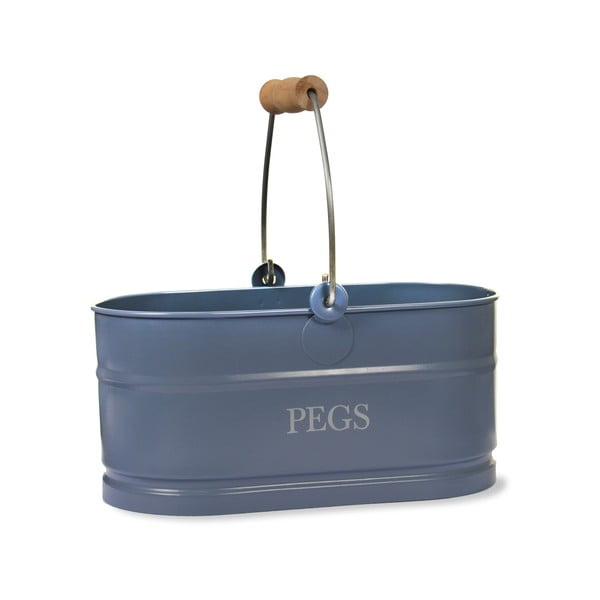 Košík na kolíčky Peg Bucket, modrý