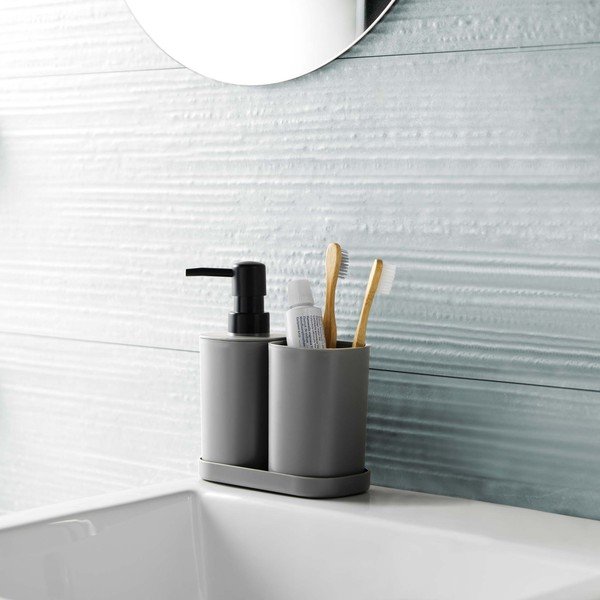 Tumehall plastikust vannitoatarvikute komplekt Vita - douceur d'intérieur-image-1