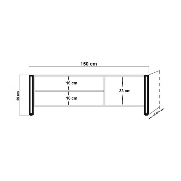 Televizní stolek Milo, délka 150 cm-image-1