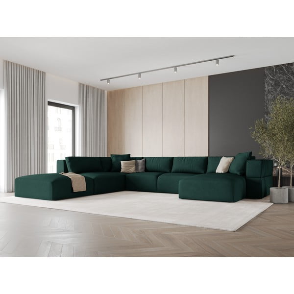 Roheline nurk U-kujuline diivan, vasak nurk Esther - Milo Casa-image-1