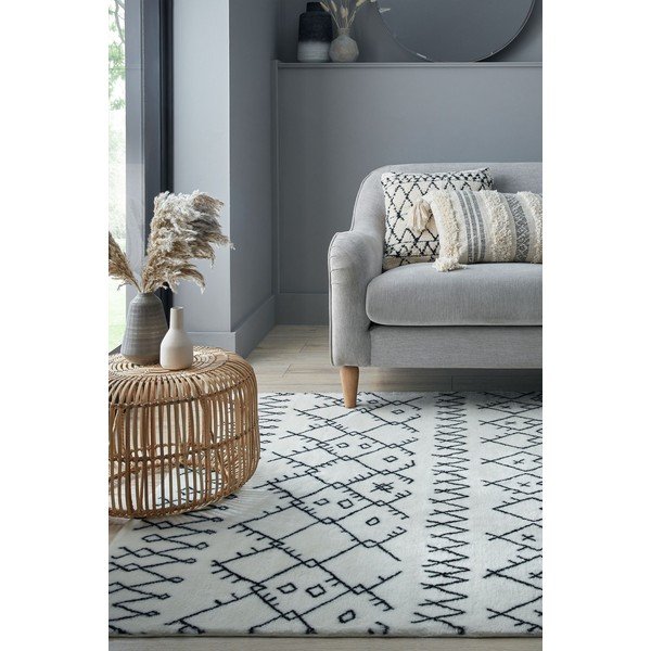 Valge pestav vaip 120x170 cm Adil - Flair Rugs-image-1