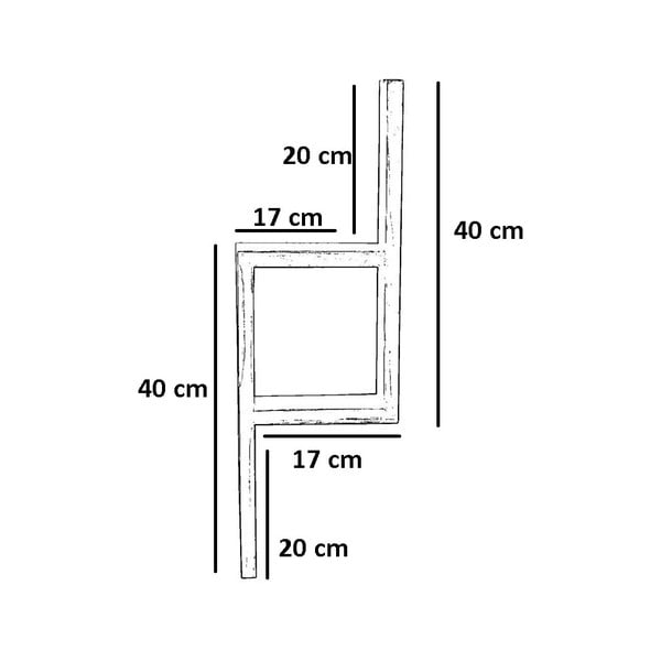 Kuusepuidust riiul 17 cm Linn - Kalune Design-image-4