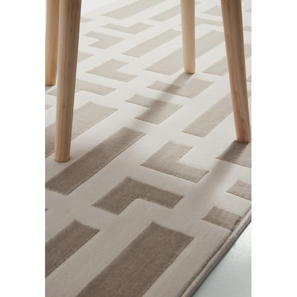 Hall-kreem vaip 80x240 cm Perles Onyx – Elle Decoration-image-4