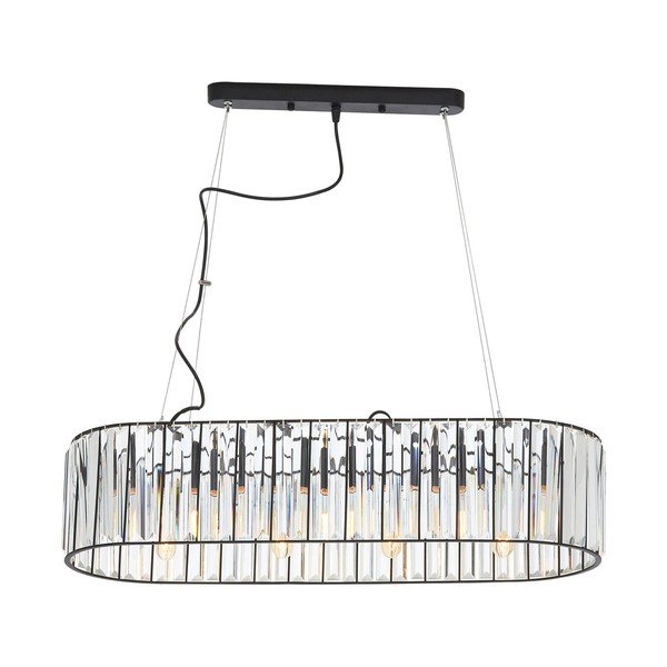 Metallist ripplamp klaasist varjuga Akiko - Premier Housewares
