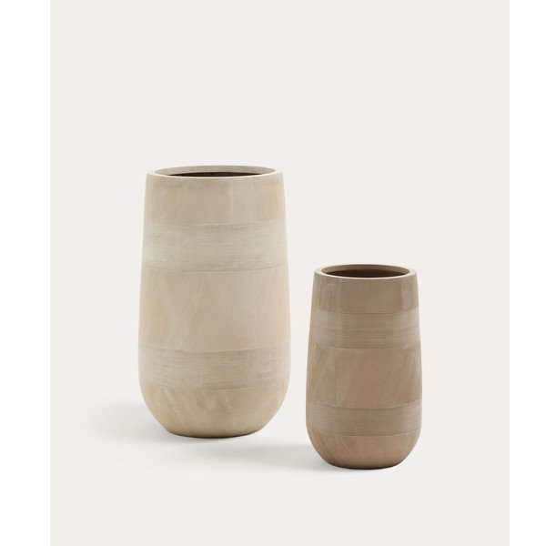 Lillepotikatted komplektis 2 tk, tsemendist, ø 45 cm Tival - Kave Home