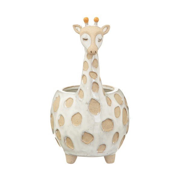 Valge ja beež pott , ø 7,5 cm Gina Giraffe - Sass & Belle-image-2