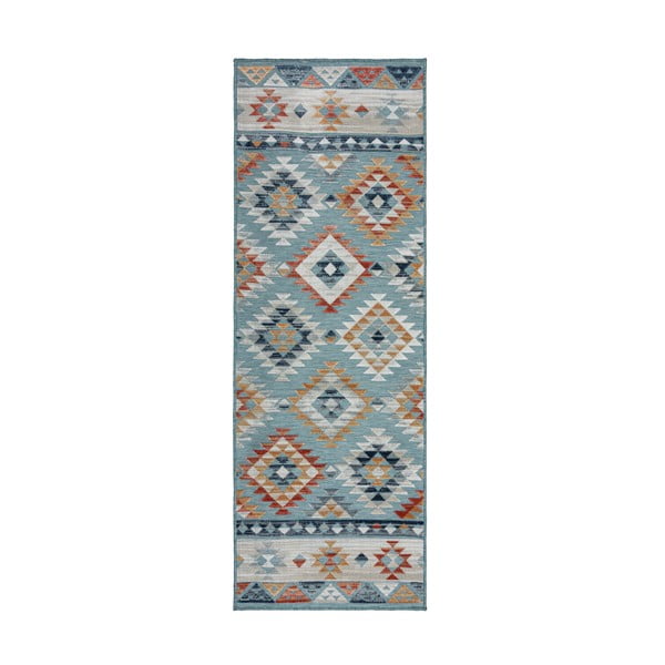 Sinine koridorivaip 80x230 cm Avery Blue - Flair Rugs