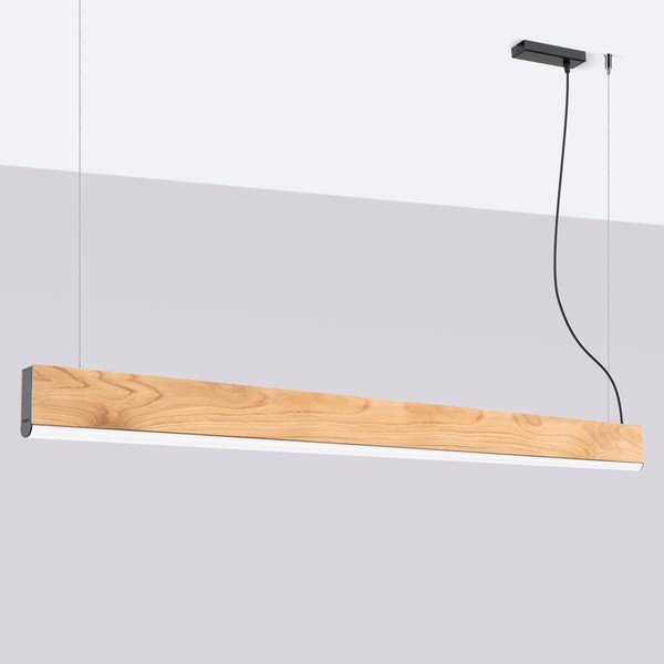 Naturaalsest värvist täispuidust LED-rippvalgusti LYKKE - Thoro-image-3