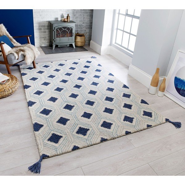 Sinine/hall villane vaip 120x170 cm Marco - Flair Rugs-image-4
