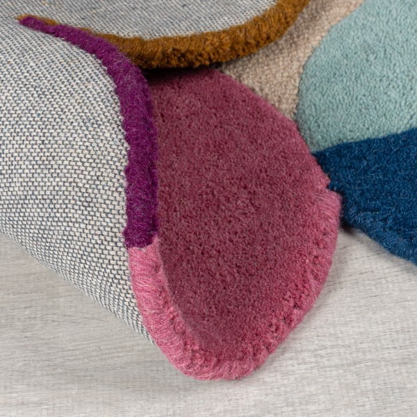 Beež käsitsi kootud villane vaip 120x170 cm Mia Textured Scallop - Flair Rugs-image-4