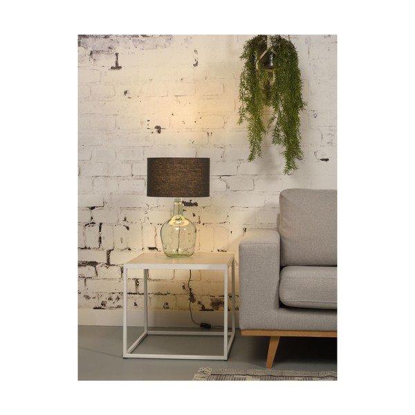 Stolní lampa s tmavě modrým stínidlem a konstrukcí z recyklovaného skla Good&Mojo Murano, ⌀ 30 cm-image-1