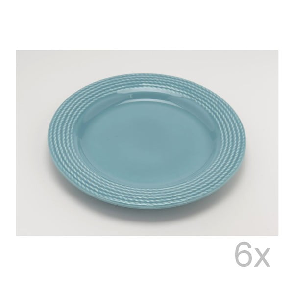 Dezertní talíř Turquoise 25 cm (6 ks)