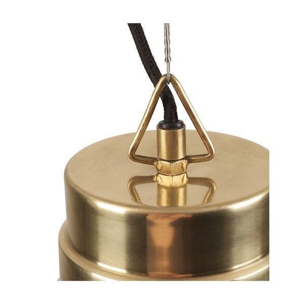 Rippvalgusti tumesinine-kuldne metallist lambivarjundiga ø 40 cm Sublime - HF Living-image-4