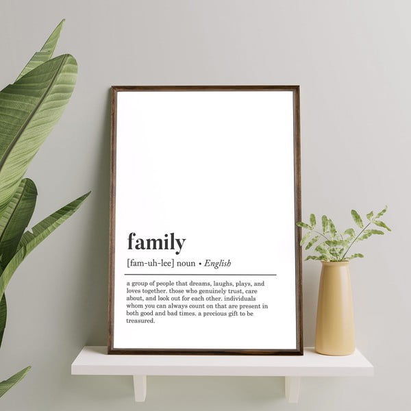 Plakat 50x70 cm Family - Wallity-image-2