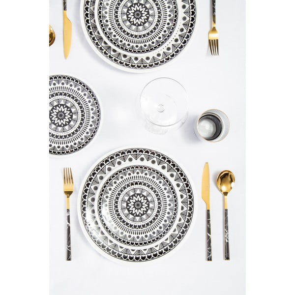 Terasest söögiriistad must-kuldne, 16 tk Avie - Premier Housewares-image-4