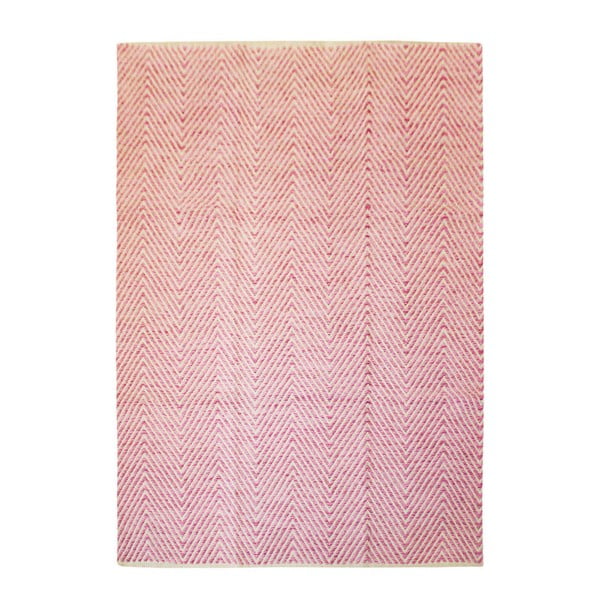 Ručně tkaný lososově růžový koberec Kayoom Coctail Eupen, 170 x 120 cm