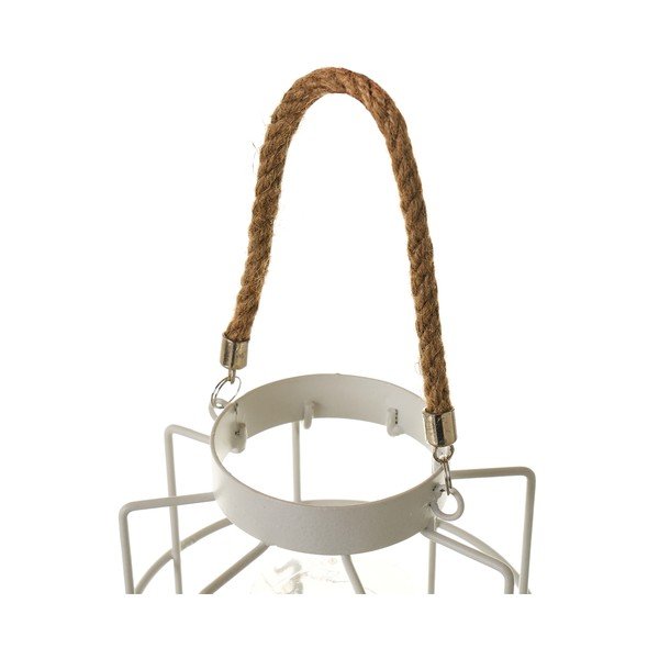 Valge laualamp (kõrgus 20,5 cm) - Casa Selección-image-3