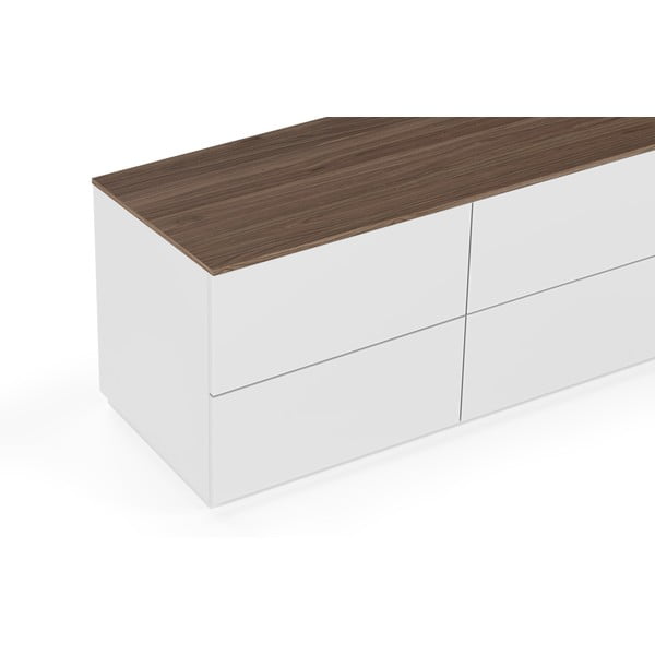 Valge/pruun madal kapp 120x54 cm Join - TemaHome-image-1