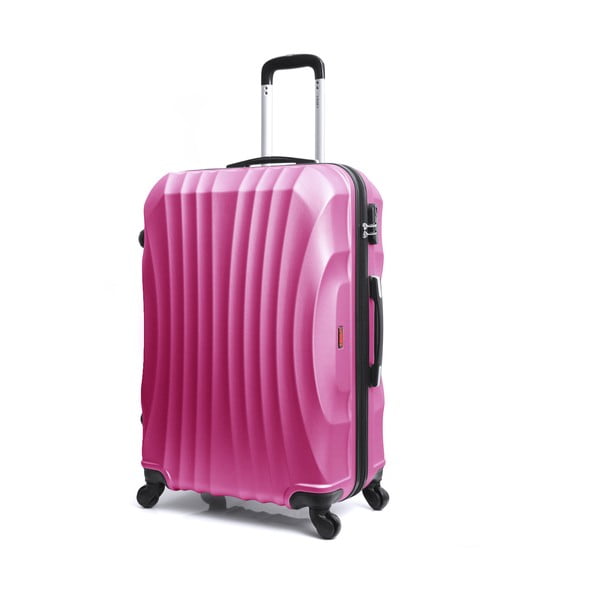 Růžový cestovní kufr na kolečkách Hero Moscou-e, 30 l-image-2