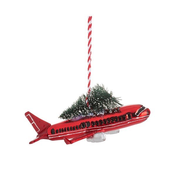 Käsitöö jõulukaunistus 5,5cm Airplane - Sass & Belle