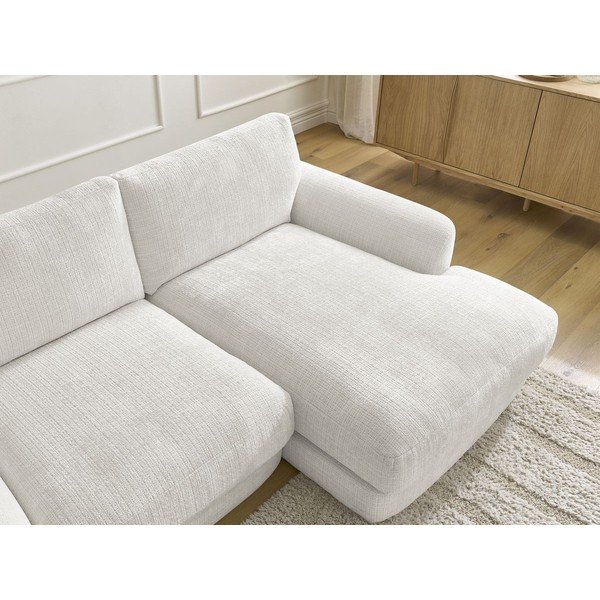 Valge šenillist nurgadiivan (parem nurk) Leonore - Bobochic Paris-image-4