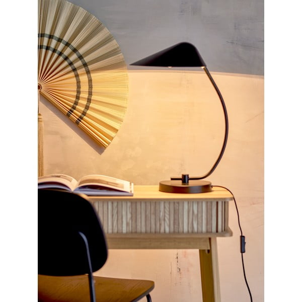 Must lauavalgusti metallist varjuga (kõrgus 50 cm) Nisella - Bloomingville-image-2