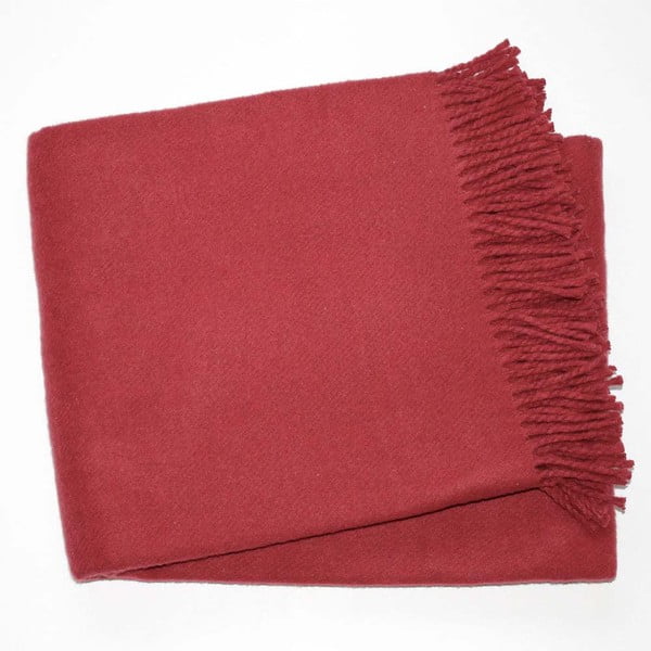 Tmavě červená deka Euromant Basics, 140 x 180 cm