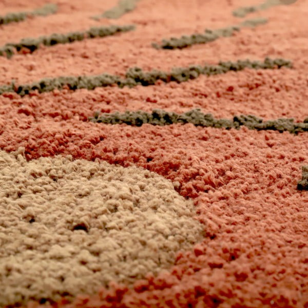 Tellisevärvi-beež käsitsi kootud puuvillane pestav laste vaip 80x120 cm Ollen - Nattiot-image-3