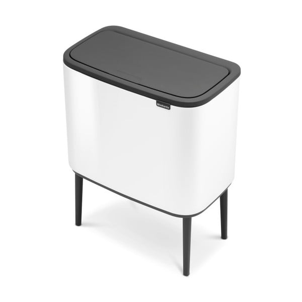 Valge puutetundlik terasest prügikast 36 l Bo Touch Bin – Brabantia-image-4