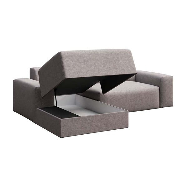 Hall sametist panipaigaga nurgadiivanvoodi (vasak nurk) Villet - Rodier-image-3