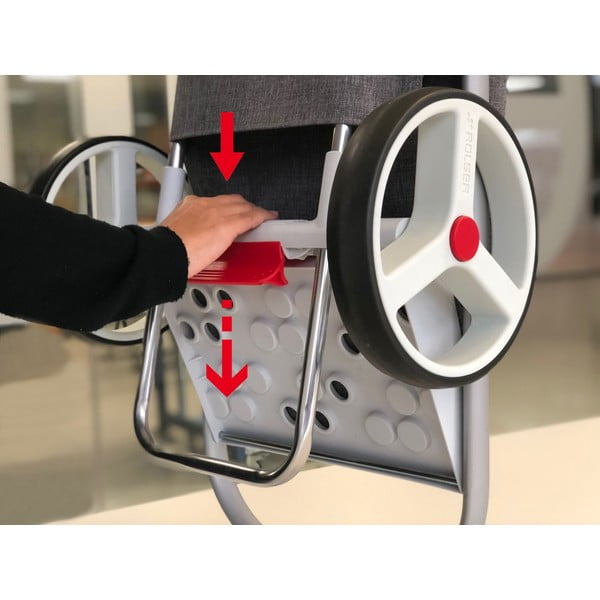 Ratastega ostukott 53 l Com Tweed Polar Black Tube - Rolser-image-3