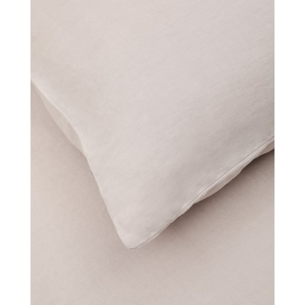 Hallikasbeež linaseguga pikendatud voodipesu kaheinimesevoodile 240x220 cm Simmel - Kave Home-image-4