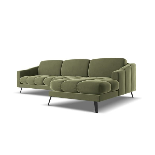 Roheline sametne nurgadiivan (paremas nurgas) Nalu - Makamii-image-4