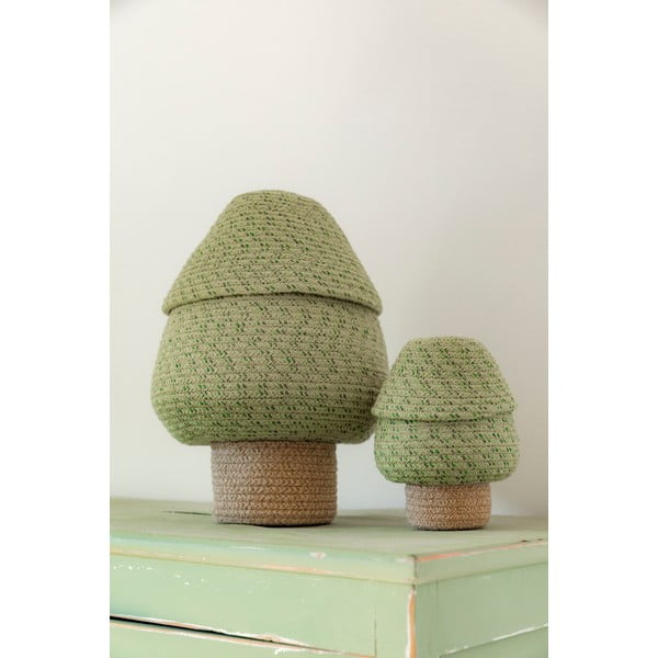 Roheline riidest laste mänguasjakorv ø 25x36 cm Big Tree - Lorena Canals-image-2